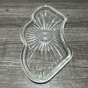 Hellerware Chromium Lazy Susan REPLACEMENT Curved Glass Inserts  Set/2 Vintage